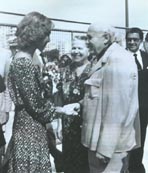 With Queen of Spain at the opening of Museu Krekovic